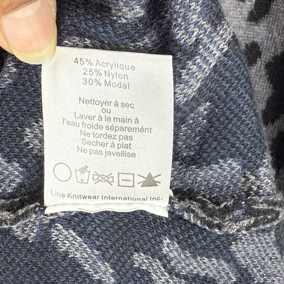 JOHN + JENN Small Leopard print Knit sweater dress Flare Sleeves - Picture 12 of 16